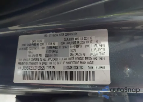 2013 Mazda Cx-5 Grand Touring from USA, damaged, VIN JM3KE4DEXD0139329